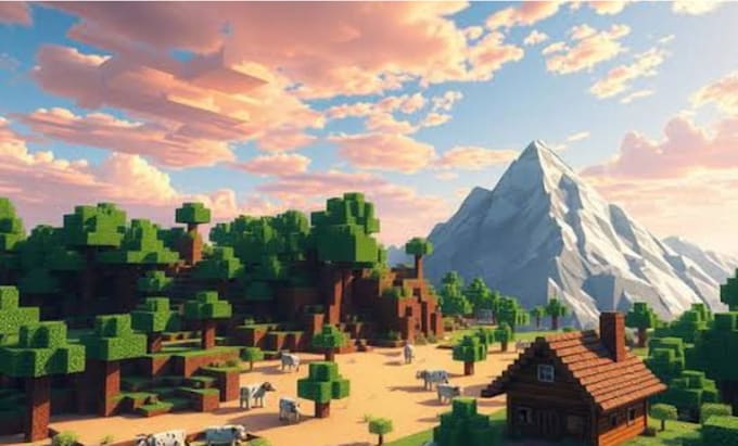 create minecraft village, house, spawn and castle for you