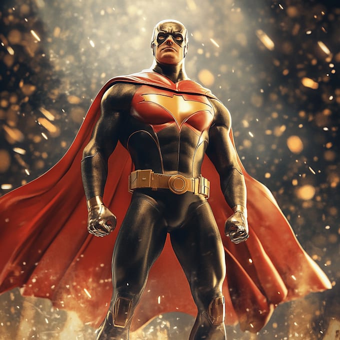design premium superhero character