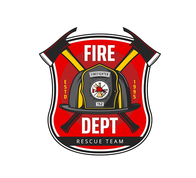design a modern firefighter logo
