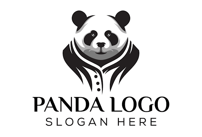 design vintage original panda logo