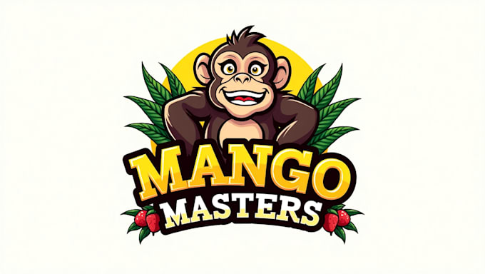 design treat monkey mascot logo with unlimited revision