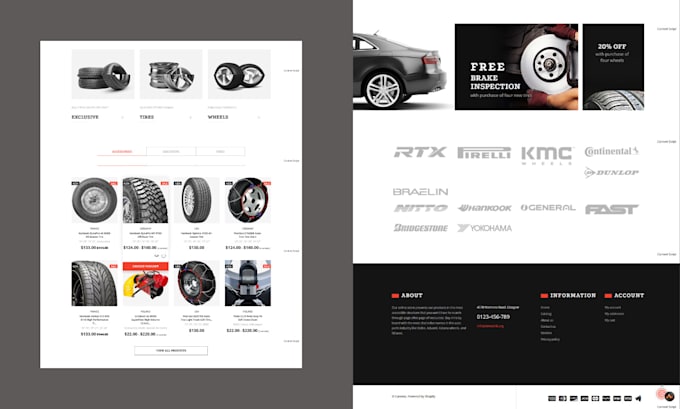 design profitable autopart shopify store car part wheel dropshipping store
