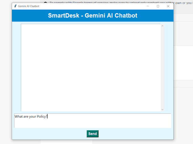 create a customer support ai chatbot using google gemini and python