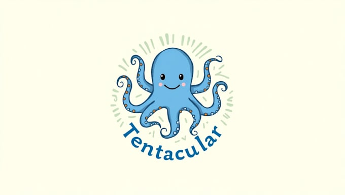 do octopus mascot logo design without any copyright concept