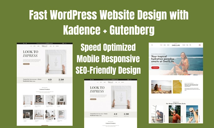 Design fast, responsive wordpress website design with kadence gutenberg ...