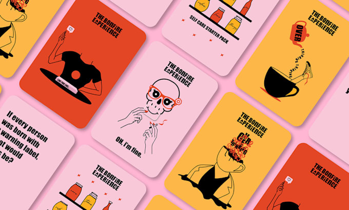 design card game, board game, flash card, card box mockup, rule book design
