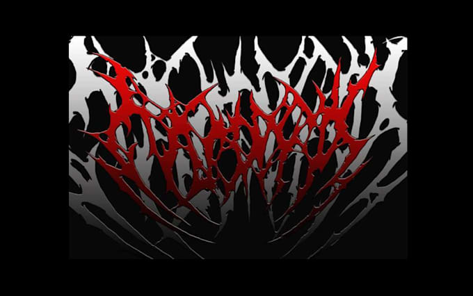 create a brutal death metal logo