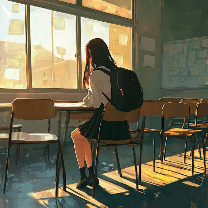 draw anime character illustration