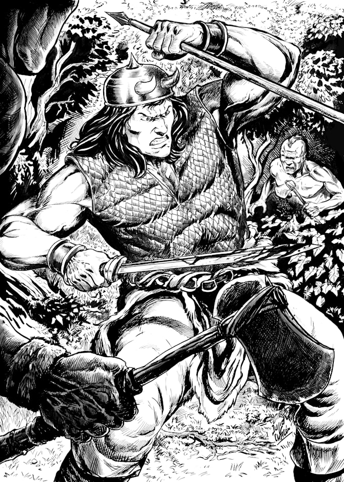 draw an epic comic book cover illustration or manga cover