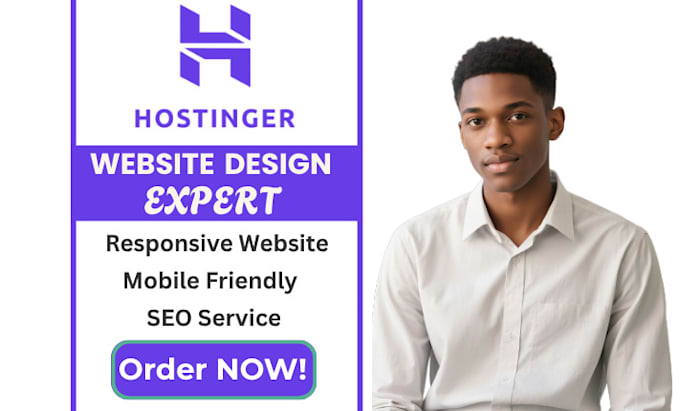 build you a stunning responsive hostinger website that turns clicks to client