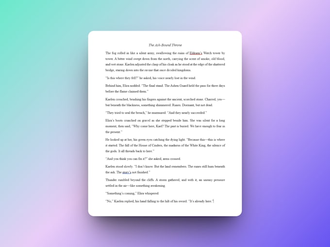 write creative stories, scripts, or novel chapters