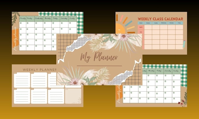 design etsy digital product, etsy digital planner, hyperlinked planner