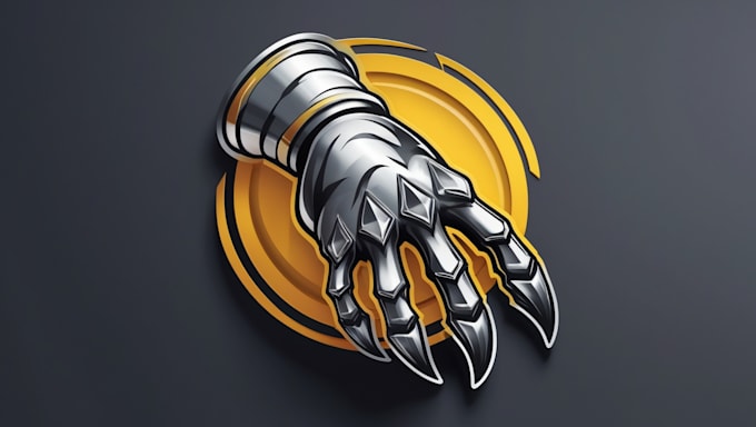 design chetah claw mascot logo with creative concepts