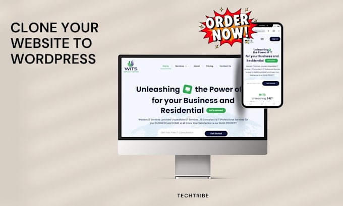 clone or transfer wix, weebly, webflow, squarespace to wordpress