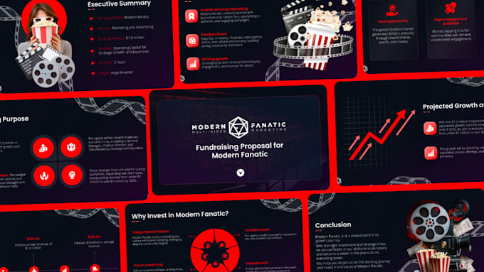 design or redesign powerpoint presentation, google slides, investor pitch deck