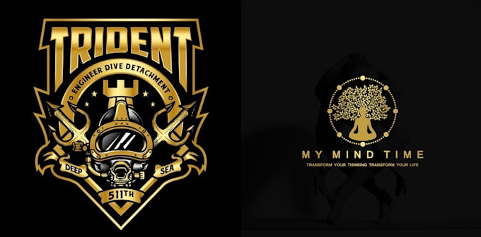 design creative a luxury gold foil  logo