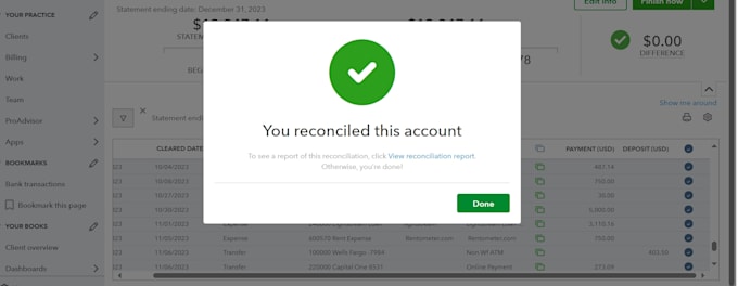 clean up and reconcile your bookkeeping in quickbooks
