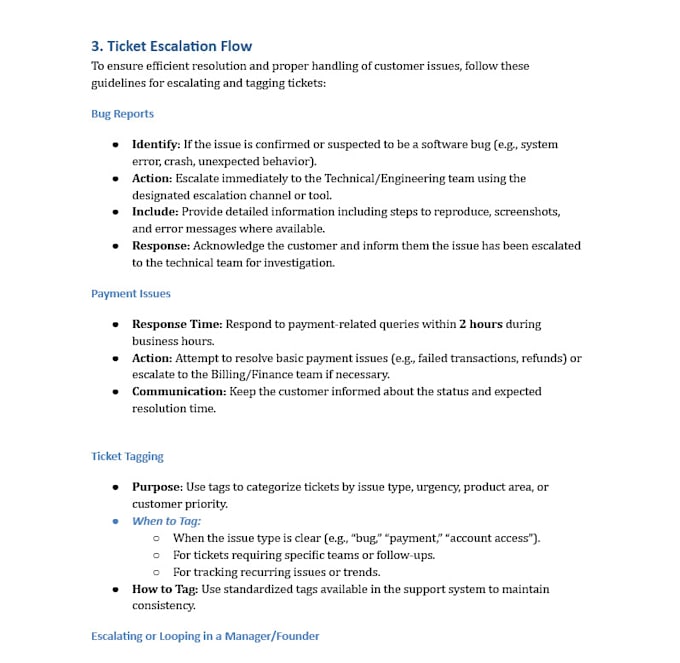 create a custom customer support playbook for your team