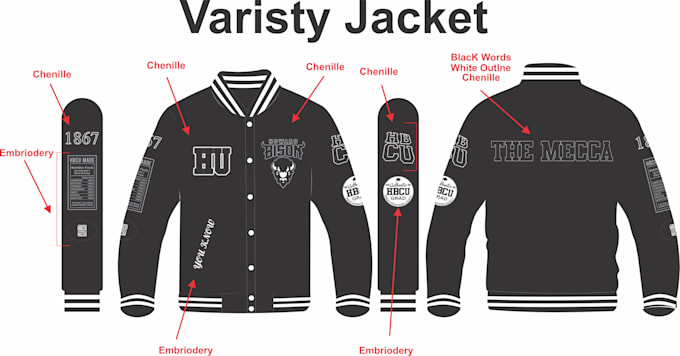 create custom varsity jacket peronalized letterman coat