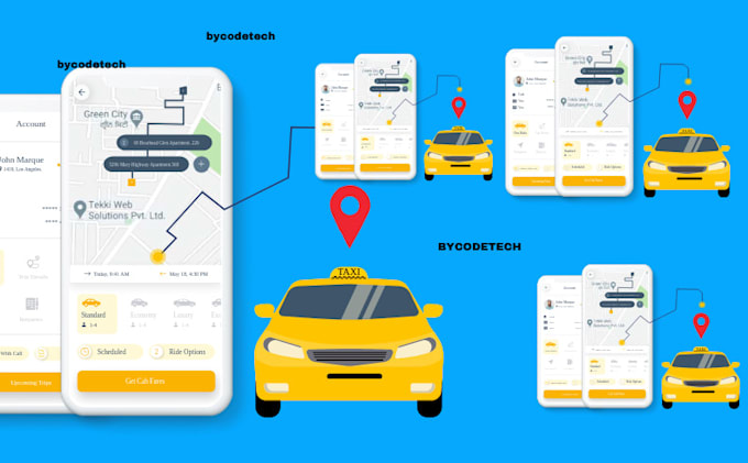 develop taxi booking app uber clone app rideshare app taxi app carpool app turo