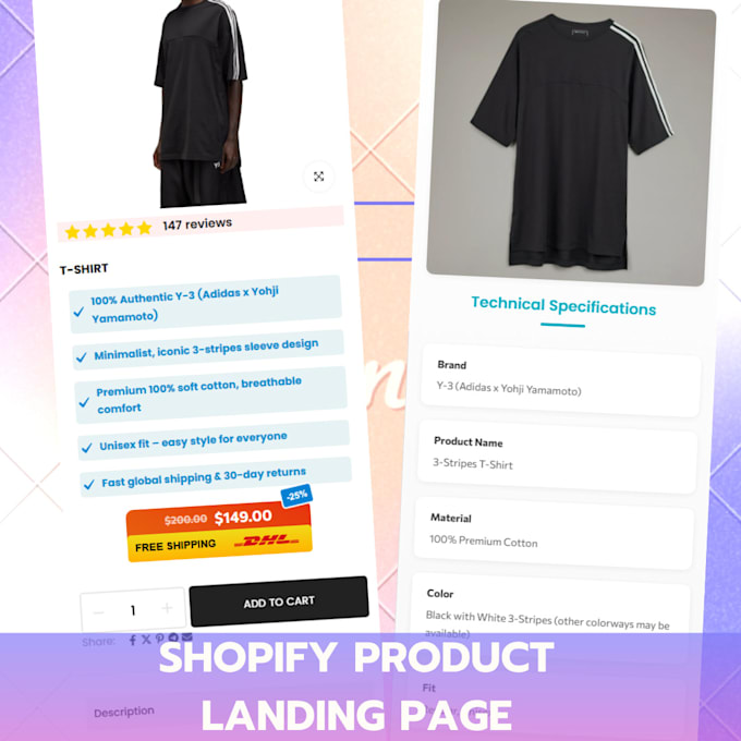 Code shopify product landing page, ready to use product page setup by ...