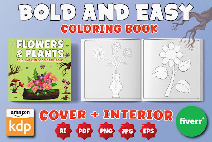 craft bold and easy coloring book for kids and adults