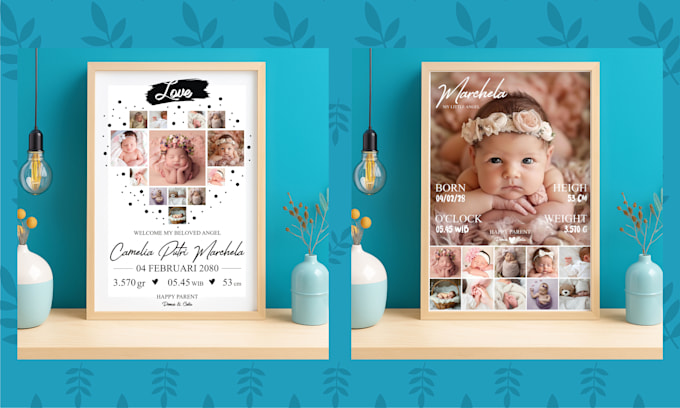 make creative new born design for your litte angel