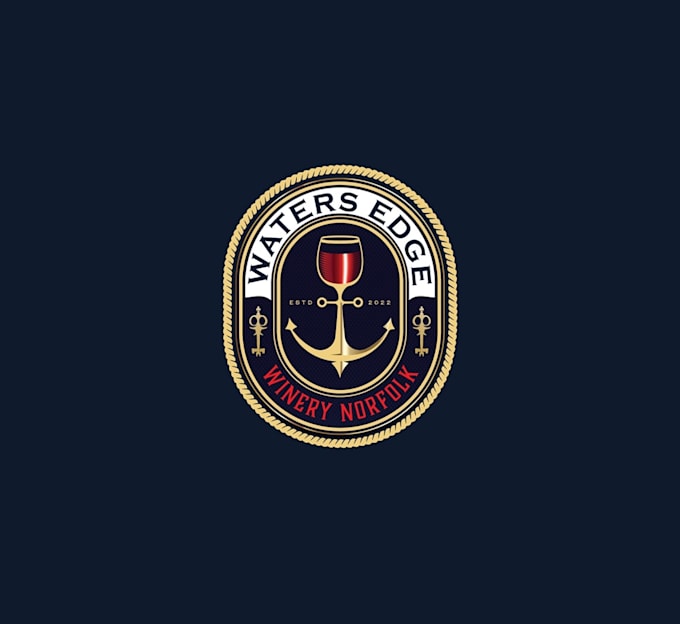 do unique modern nautical, anchor logo t shirt design