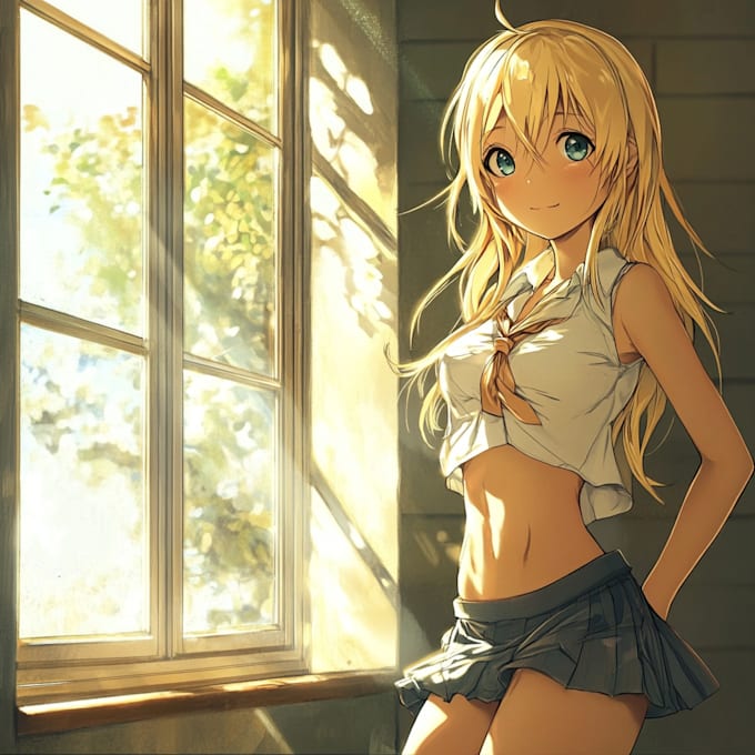 draw anime character illustration