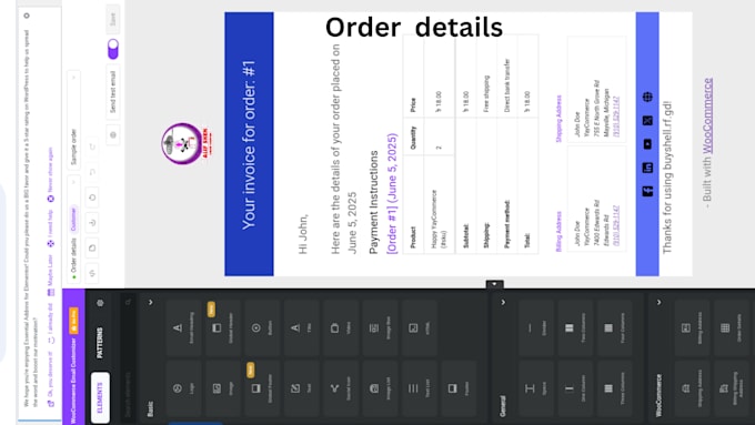 woocommerce  wordpress email design