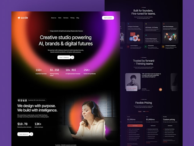 build webflow website, webflow landing page, or convert figma to webflow