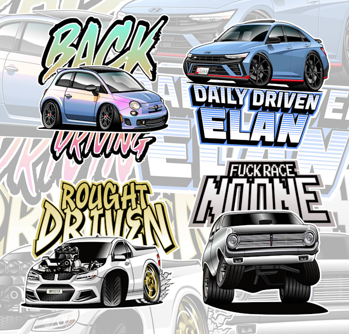 draw your car or vehicles into vector chibi style