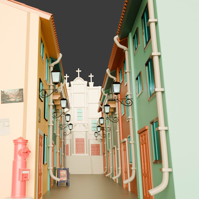 make environment or scenes for game and animation