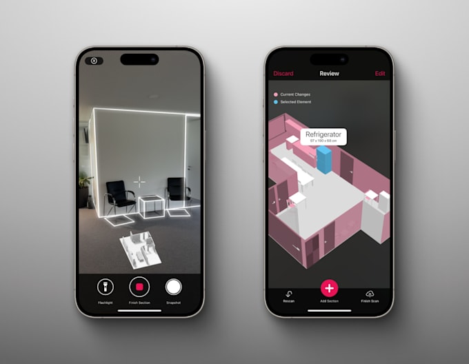 develop augmented reality app, web ar, 3d scanning app, lidar sensor scanner app