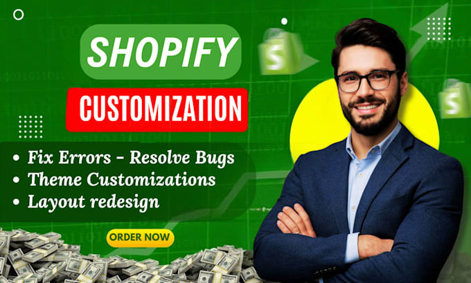 shopify bug fix, error fixation and shopify theme customization with coding