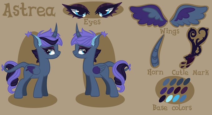 do a my little pony oc template