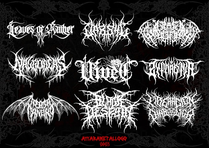 design your killer black metal logo for your killer project