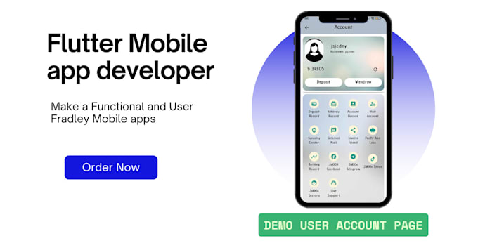 Create your custom mobile app using flutter and firebase by Js_jedny ...