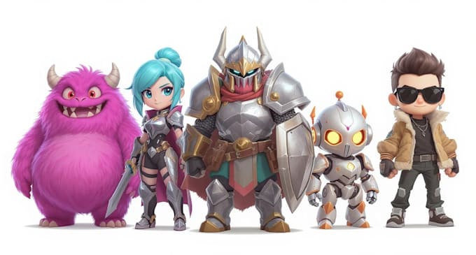 create custom 2d art for games and comics