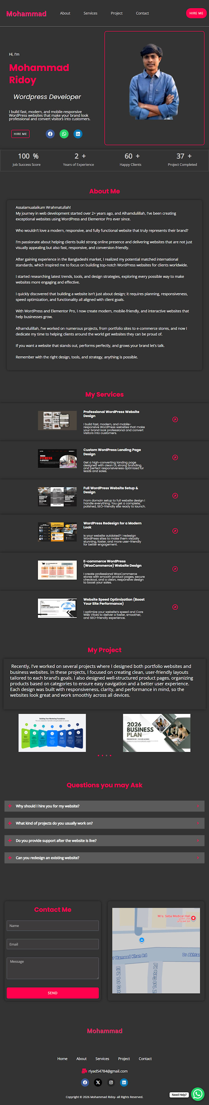 design or redesign a responsive wordpress website