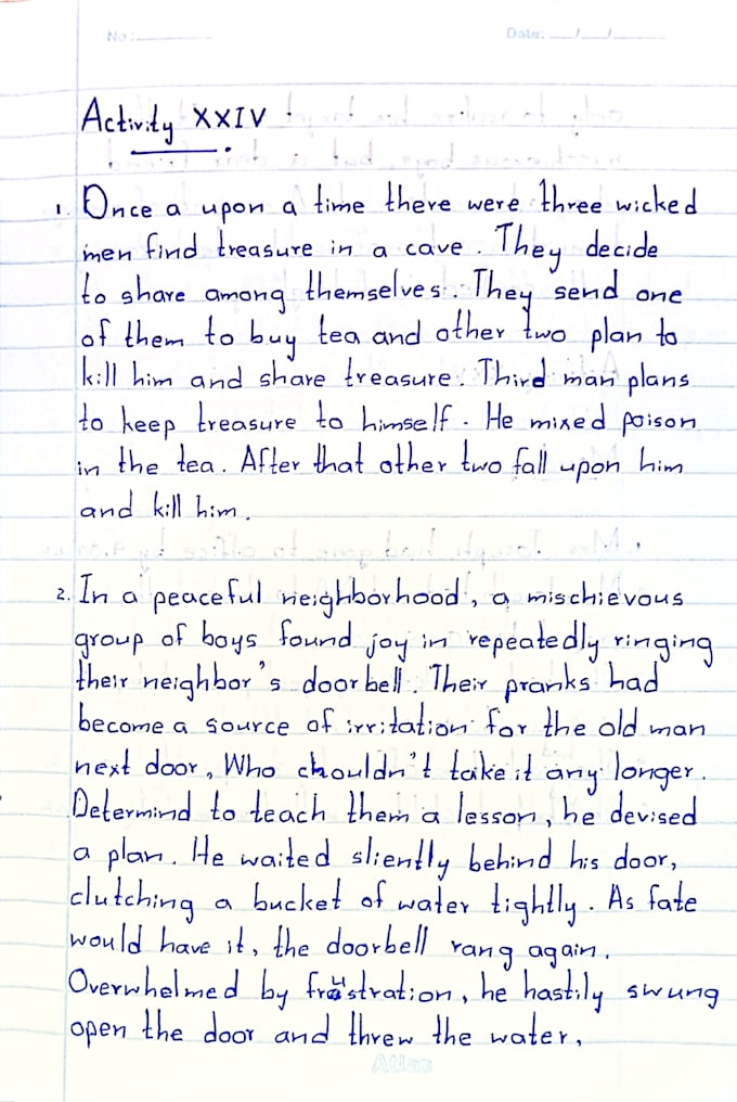 handwrite anything in beautiful and neat handwriting
