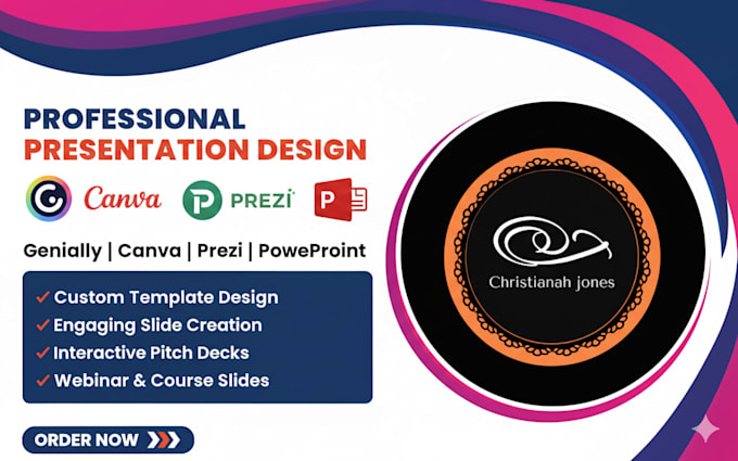 design stunning genially, padlet, canva, prezi or powerpoint presentations