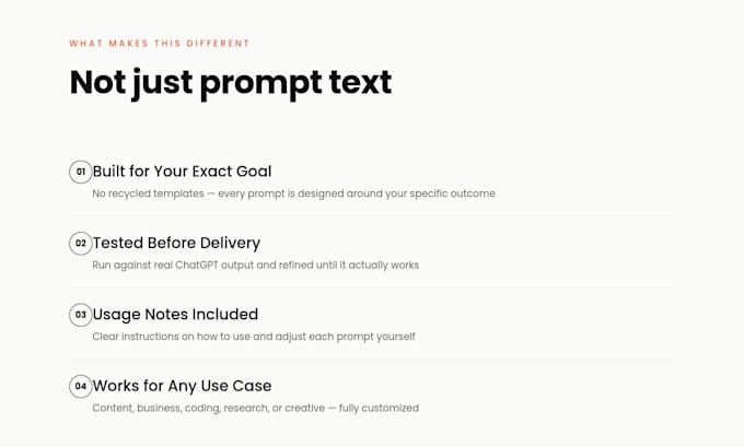 create custom chatgpt prompts for any use case