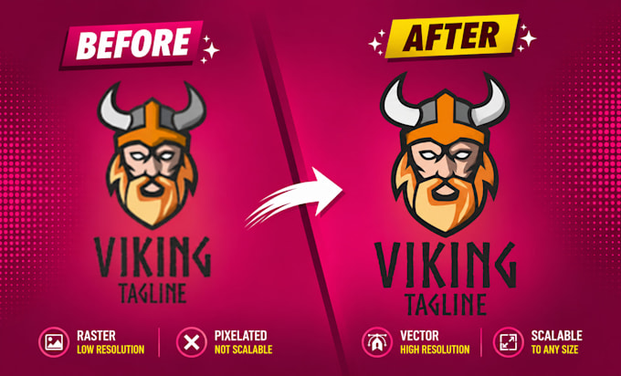 redraw logo to vector, convert image to vector, vectorize image, vector tracing