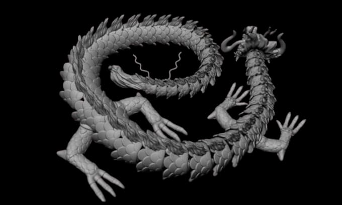 sculpt 3d articulated animal model 3d fidget toy for 3d printing without support