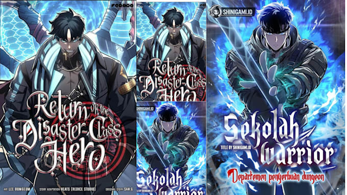 draw light novel manwha ebook cover manga webtoon book cover anime art web novel