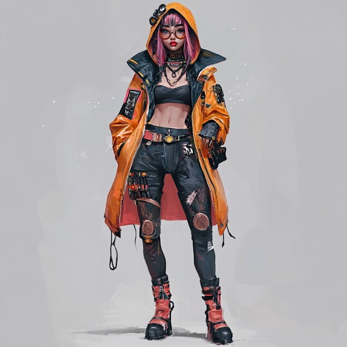 create stylized character art with vibrant colors