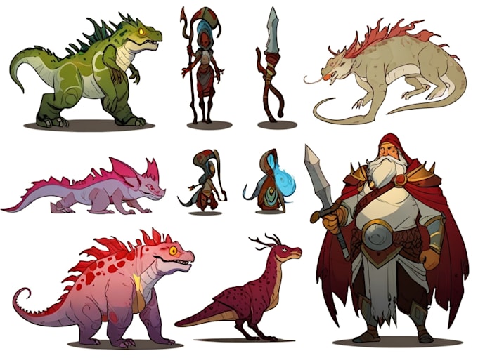 Fansinating Characters Draw original fantasy characters, concept art, fanart by Malindcray ...