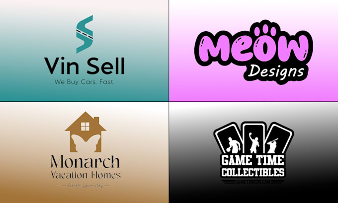 create branded, abstract, modern and gradient logo designs