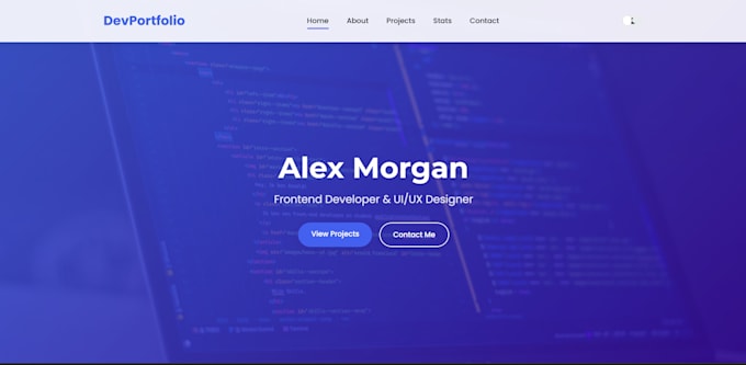 build modern and eye catching portfolio website